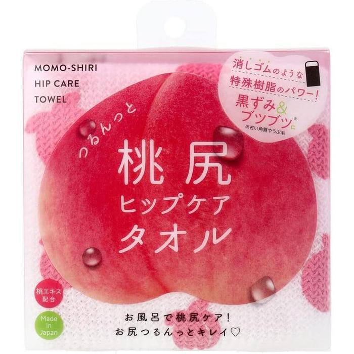 Cogit Smooth Peach Butt Body Care Towel – Japanese Exfoliating Bath Towel