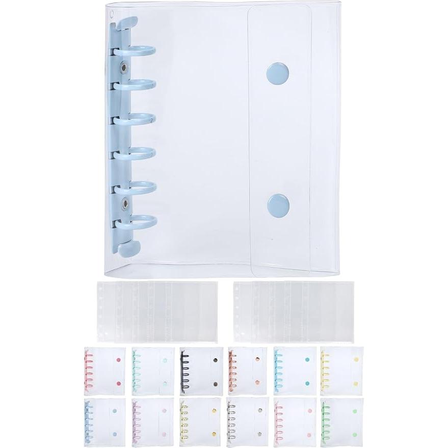 Daction Transparent Sticker Book A7 – Cute Sticker Binder with 10 Refills
