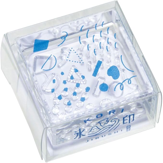 King Jim CLSA33 “Ice Stamp” Clear Stamp – Large Size Transparent Square (33 × 33 mm)