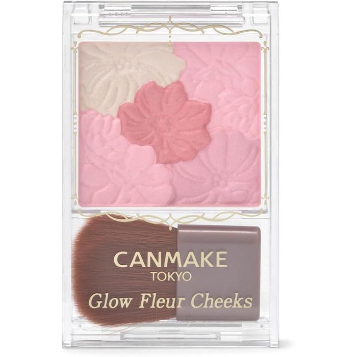 CANMAKE Glow Fleur Cheeks – Luminous Powder Blush Palette