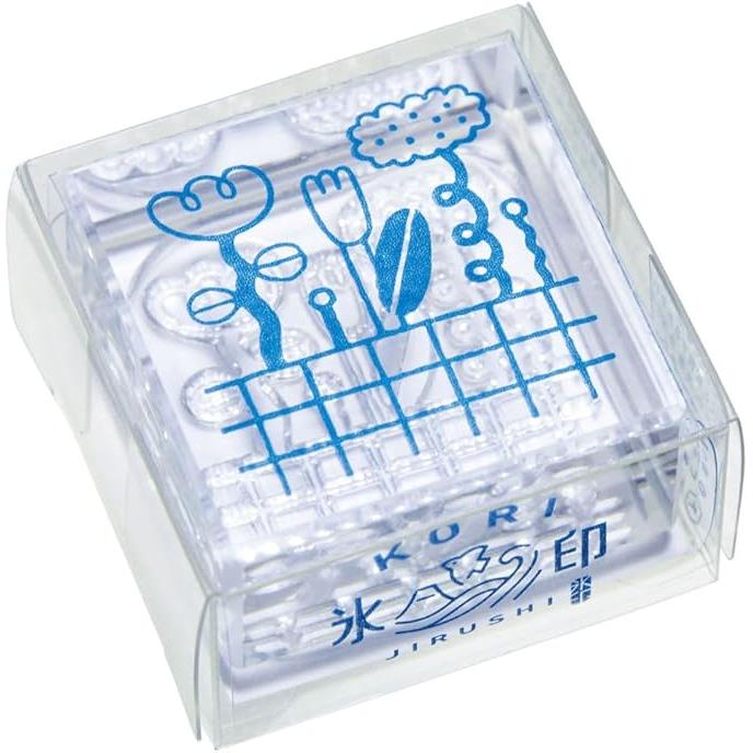 King Jim CLSA33 “Ice Stamp” Clear Stamp – Large Size Transparent Square (33 × 33 mm)