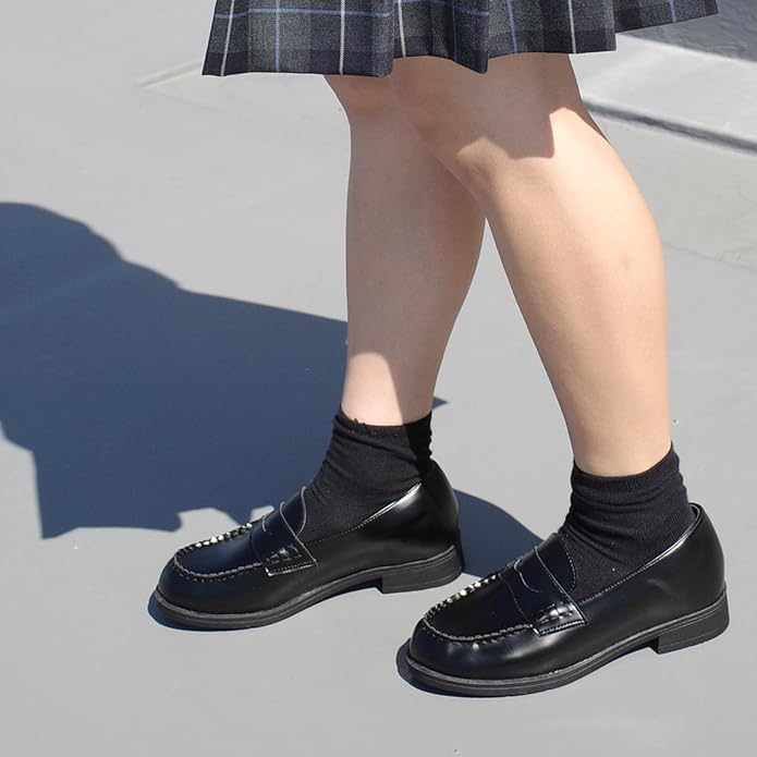 AmiAmi 2-Way Dames School Loafers – Zachte Faux Leren Instap Schoenen