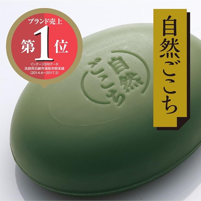 Cow Brand Shizen Gokochi Green Tea Facial Soap 80g [Alcohol-free]