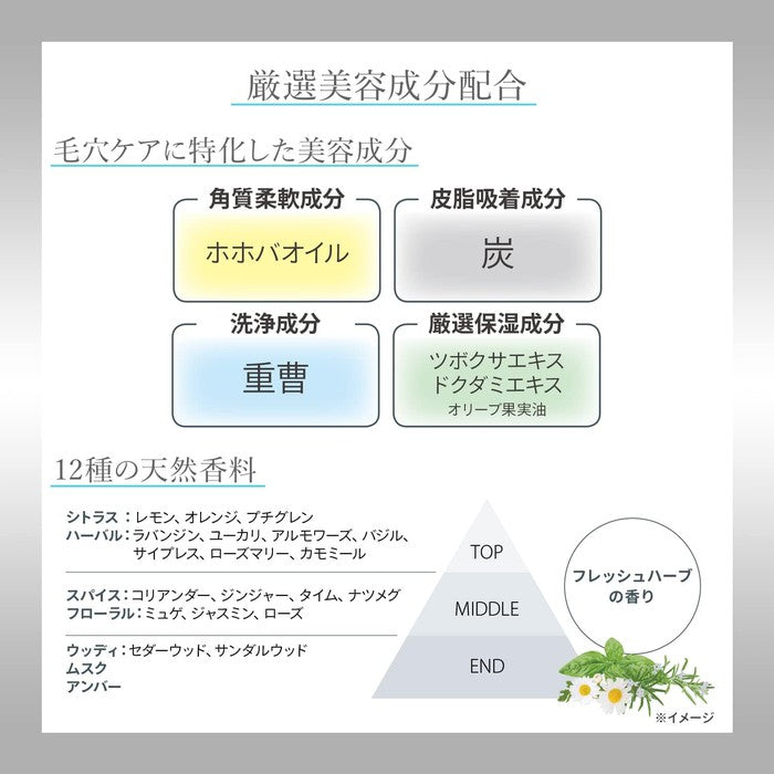 KOSE CLEAR_PRO - Make-up removal balm based on carbon and CICA for blackheaded and oily skin 90g [Alcohol-free]