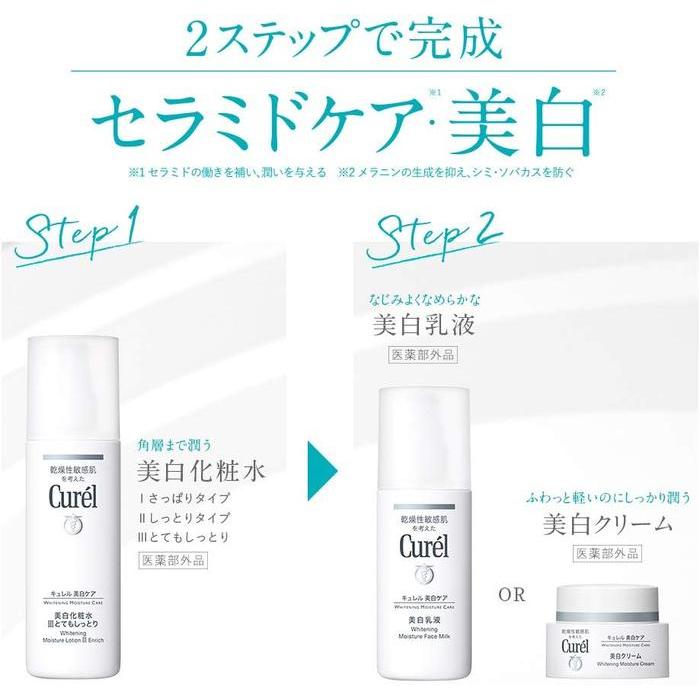 Curél Brightening Face Cream – Dark Spot & Freckle Prevention Moisturizing Cream, 40g [Alcohol-free]