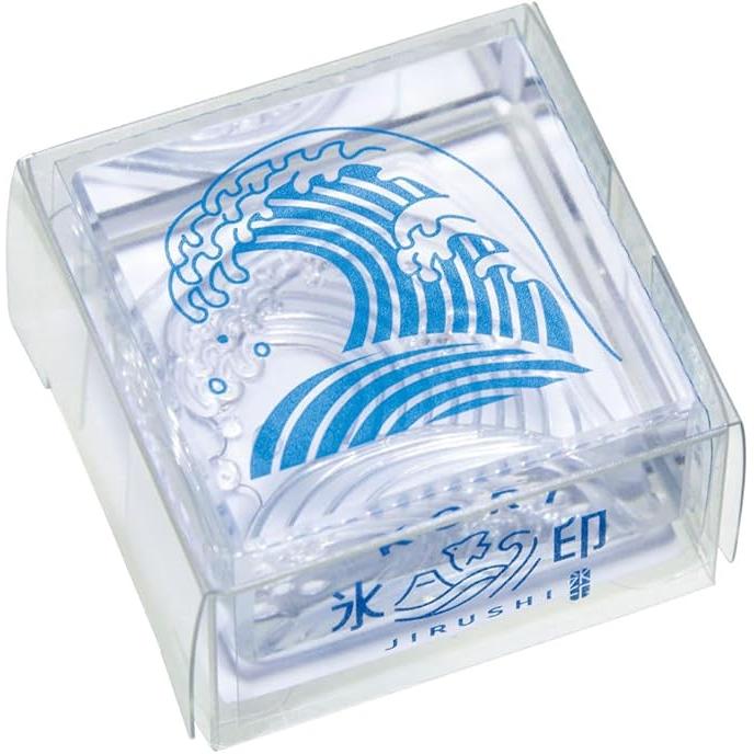 King Jim CLSA33 “Ice Stamp” Clear Stamp – Large Size Transparent Square (33 × 33 mm)
