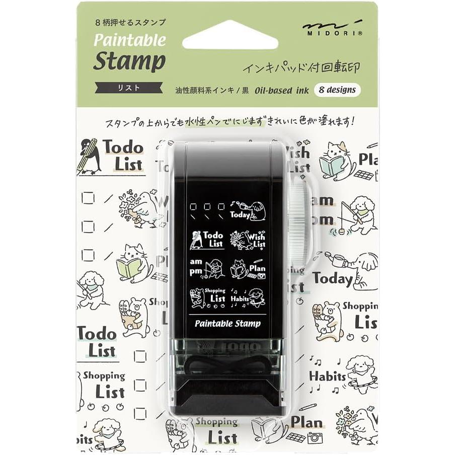 Midori Rotary Stempel – Decoratieve Draai Stempel