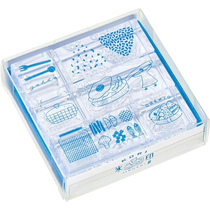King Jim CLSS “Ice Mark” Transparent Stamp Set (6 Pieces)