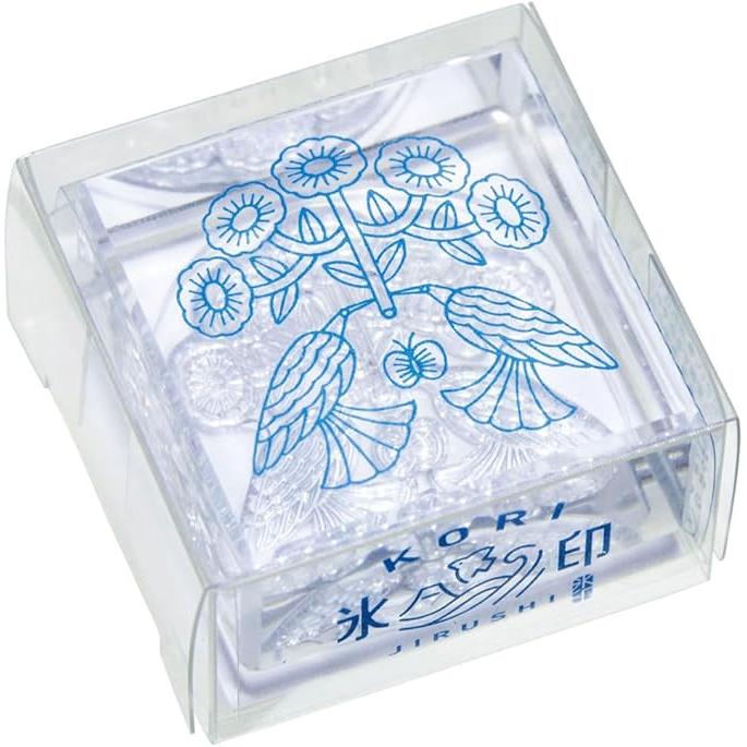 King Jim CLSA33 “Ice Stamp” Clear Stamp – Large Size Transparent Square (33 × 33 mm)