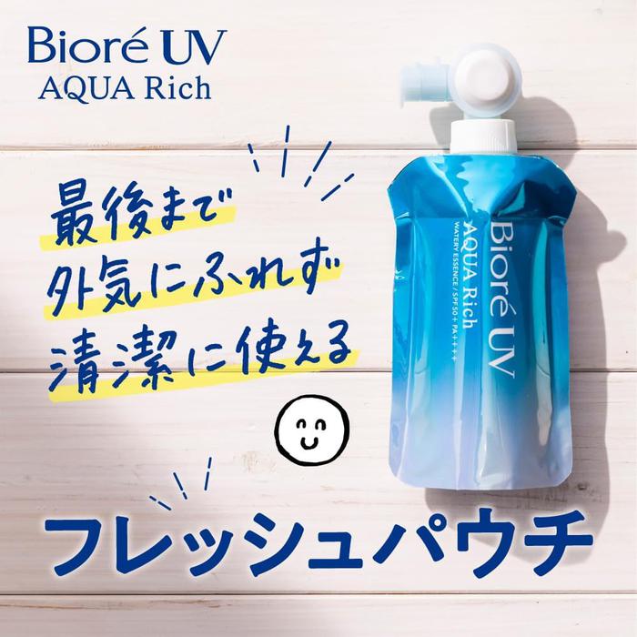 Biore UV Aqua Rich Watery Essence Fresh Pouch SPF50+ PA++++ 120g [With alcohol]