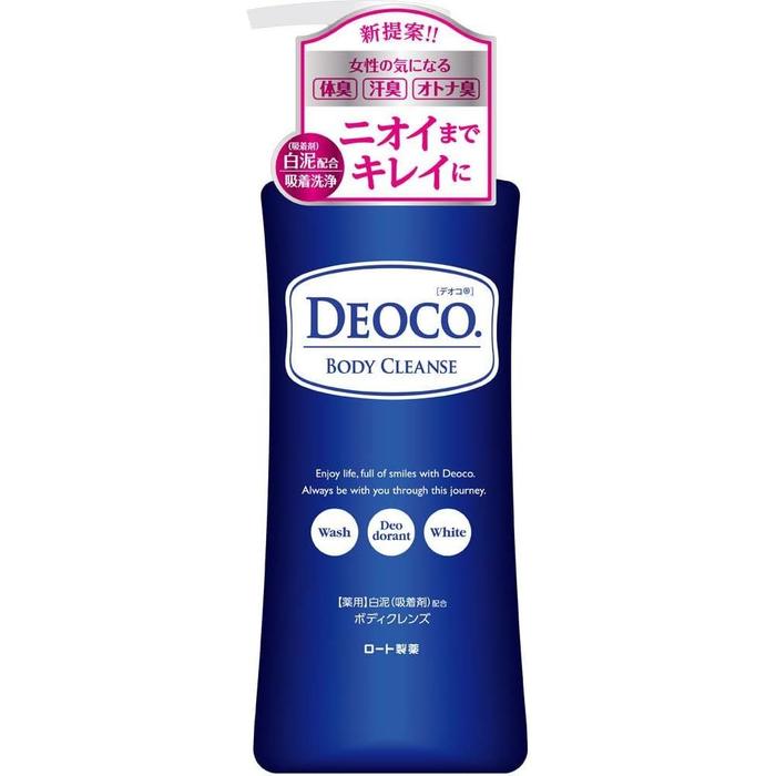 DEOCO Medicated Body Cleanser for Age-Odor Care with Lactone, White Clay & Vitamin C Derivative 350ml [Alcohol-free]