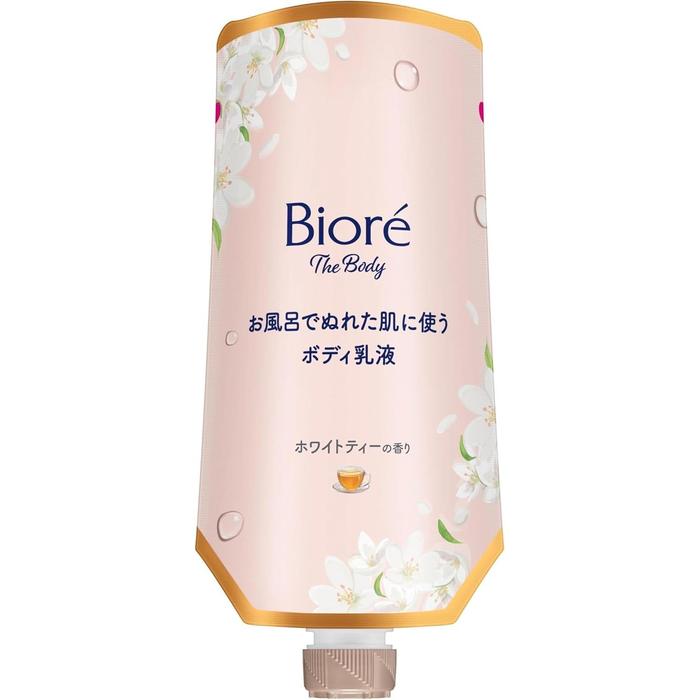 Biore The Body - Body Emulsion for Wet Skin Refill 285ml | White Tea Scent Rich Moisturizing In-Bath Lotion [Alcohol-free]