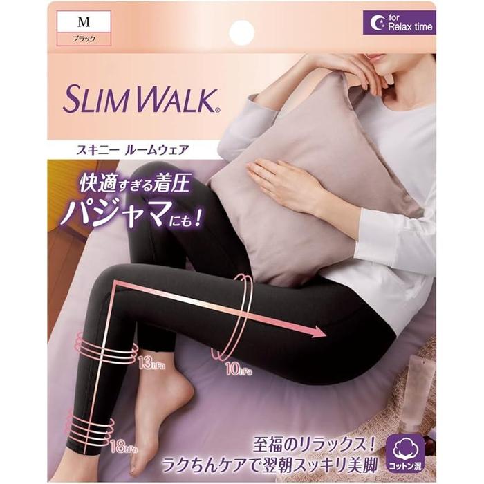 Slim Walk Skinny Room Wear Compression Leggings – Black (M / XL)