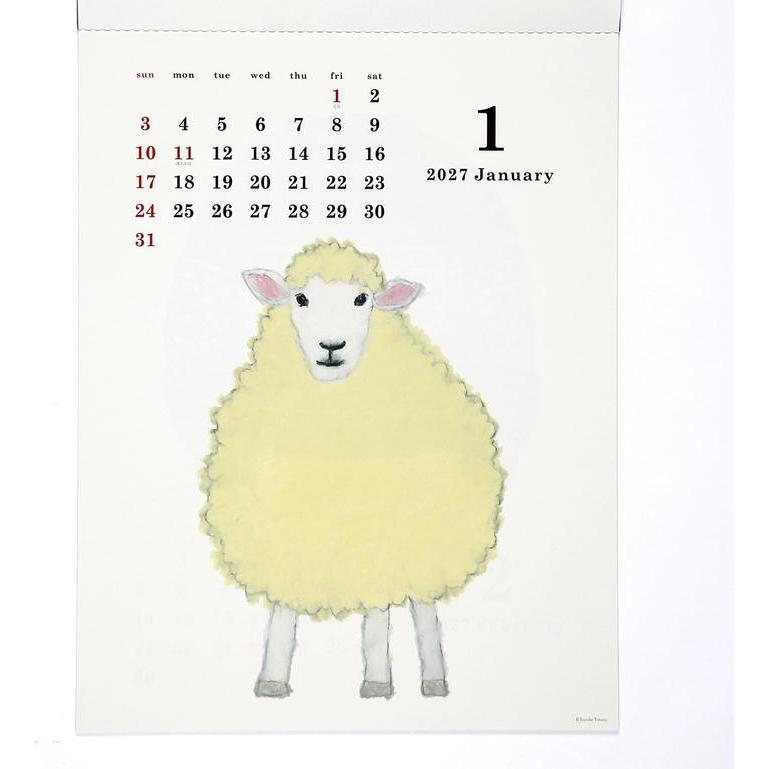 Yusuke Yonezu 2027 Wall Calendar – Warm Illustration Art [Japanese Edition]