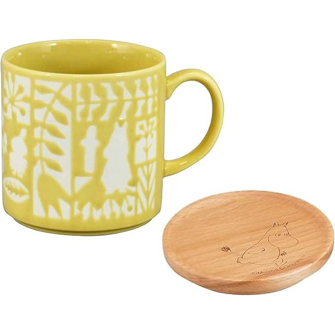 Moomin Ceramic Mug with Wooden Coaster – 300 ml | Yamaka Japan