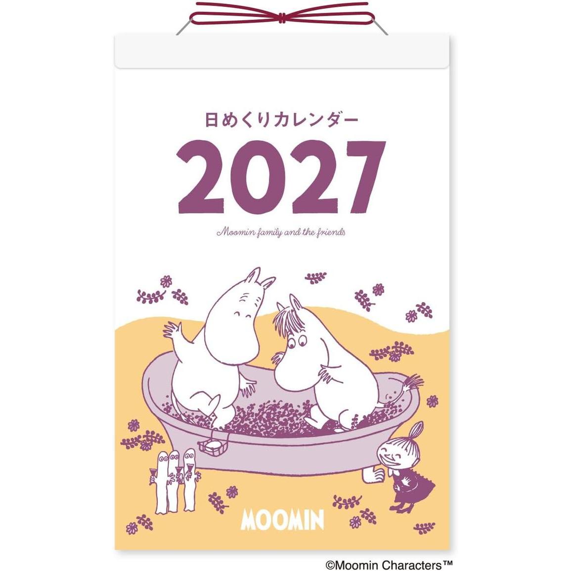 Calendario Diario Despegable Moomin 2027 de Shin Nippon