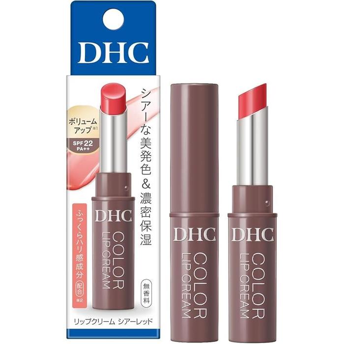 DHC Color Lip Cream SPF 22 PA++ – Sheer Color & Rich Moisture [Alcohol-free]