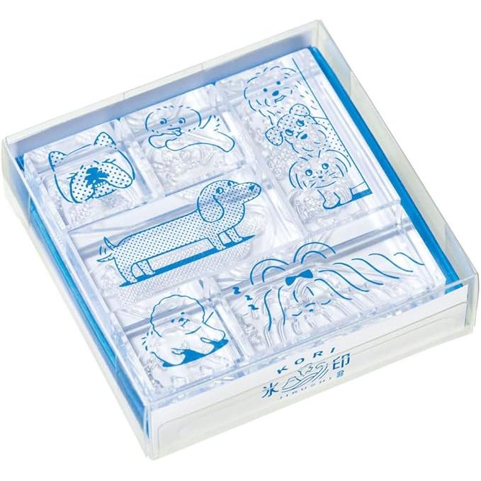 King Jim CLSS “Ice Mark” Transparent Stamp Set (6 Pieces)