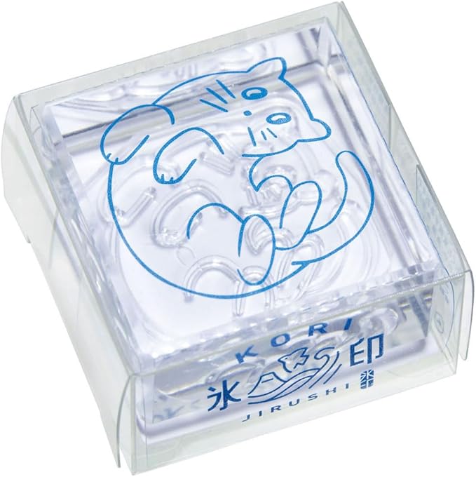 King Jim CLSA33 “Ice Stamp” Clear Stamp – Large Size Transparent Square (33 × 33 mm)