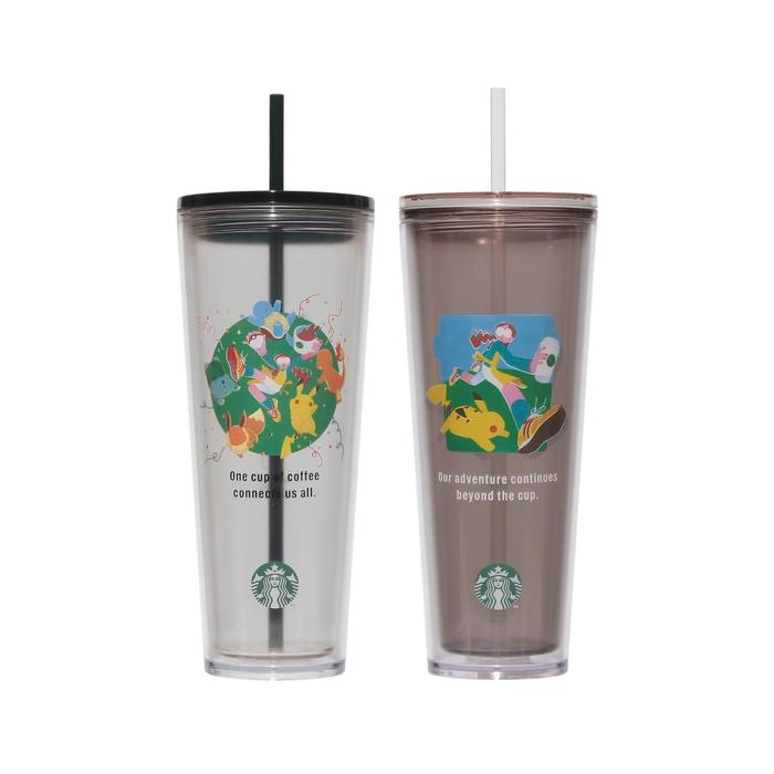 Pokémon + Starbucks Japan Cold Cup Tumbler with Straw 710ml – Coffee Connection & Coffee Adventure
