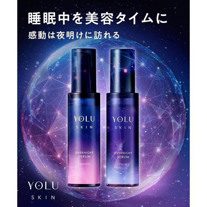 YOLU Skin Overnight Serum Clear – Night Care Brightening & Hydrating Serum [Alcohol-free]
