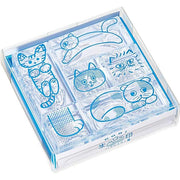 King Jim CLSS “Ice Mark” Transparent Stamp Set (6 Pieces)