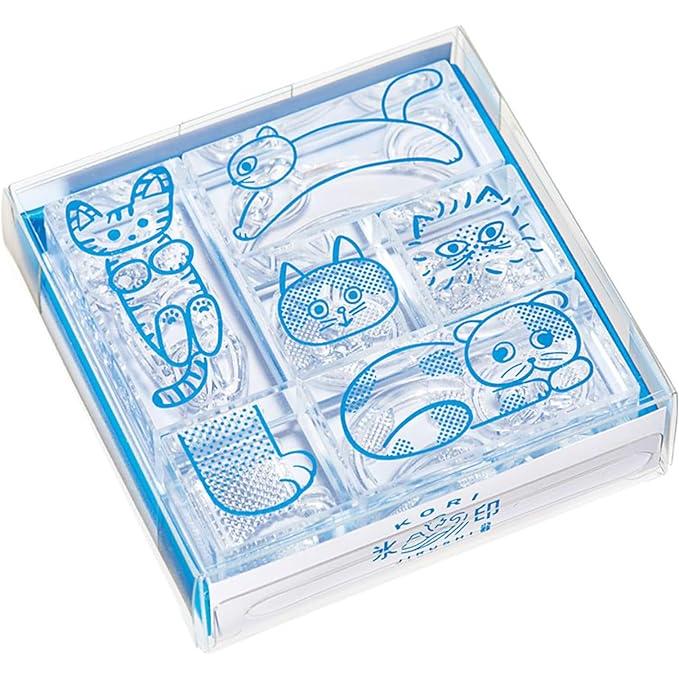 King Jim CLSS “Ice Mark” Transparent Stamp Set (6 Pieces)