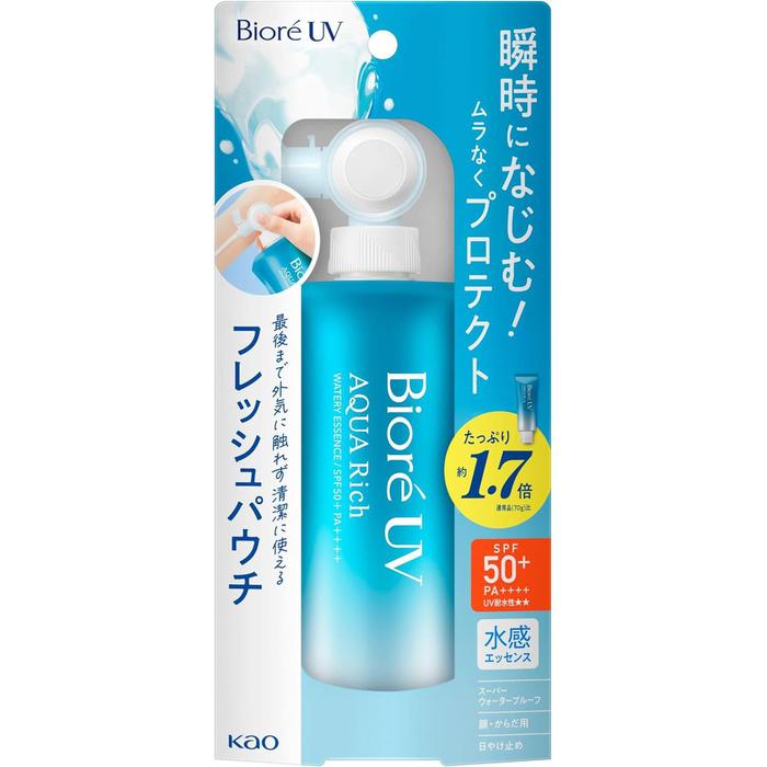 Biore UV Aqua Rich Watery Essence Fresh Pouch SPF50+ PA++++ 120g [With alcohol]