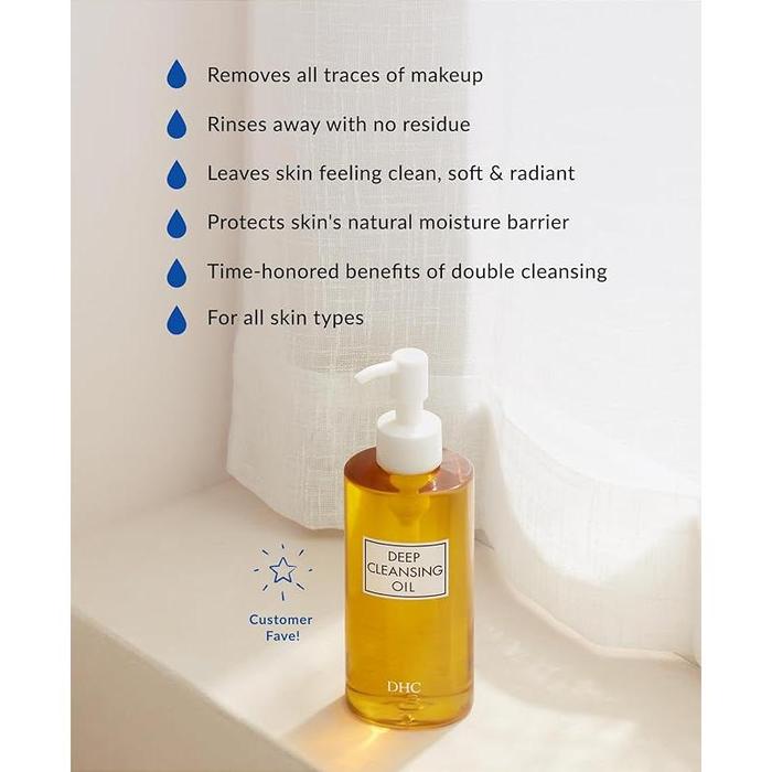 DHC Deep Cleansing Oil 200ml – Award-Winning Makeup Remover with Virgin Olive Oil [Alcohol-free]