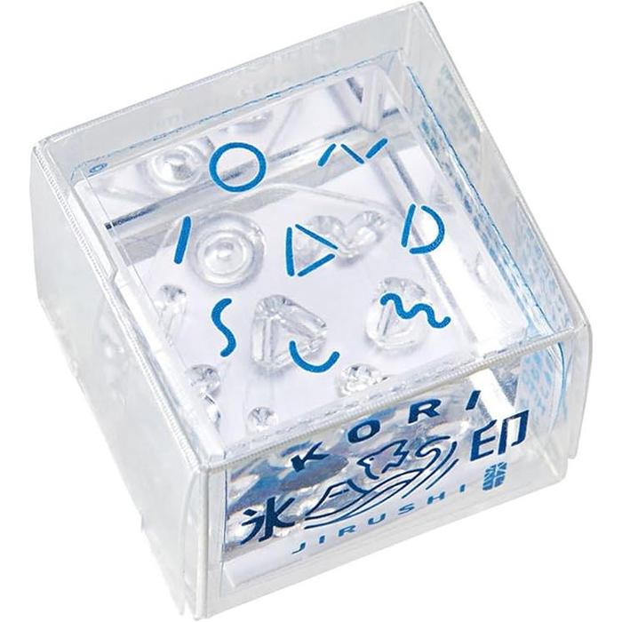 King Jim CLS22-020 Clear Stamp “Ice Print” – Small Size Transparent Acrylic Stamp (22 × 22 mm)
