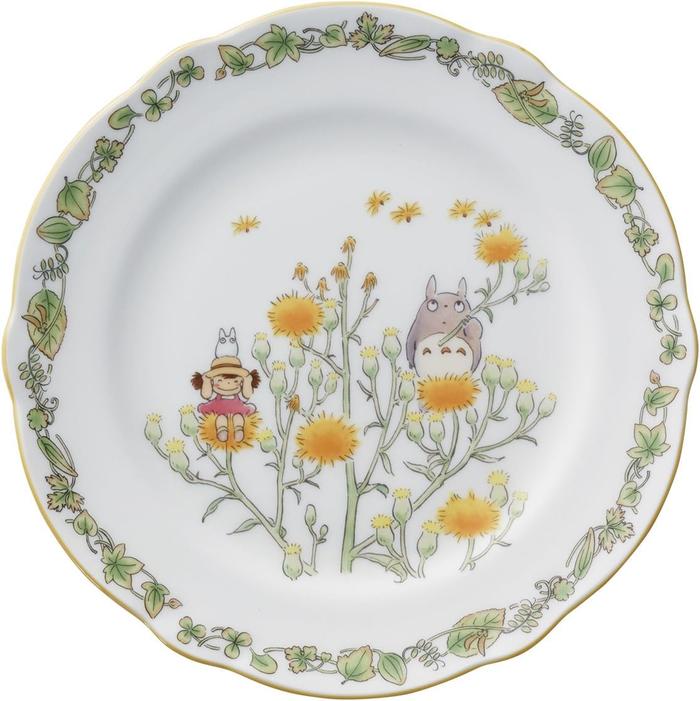 Noritake × My Neighbor Totoro Plate porcelain 22cm Mei and Totoro