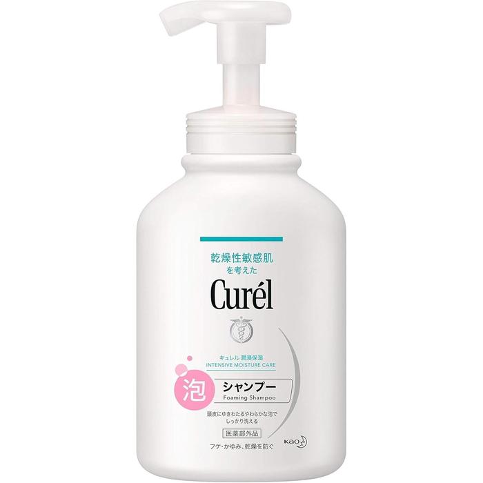 Curél Foaming Shampoo – Anti-Dandruff & Itchy Scalp Care, 480ml (Alcohol-free)