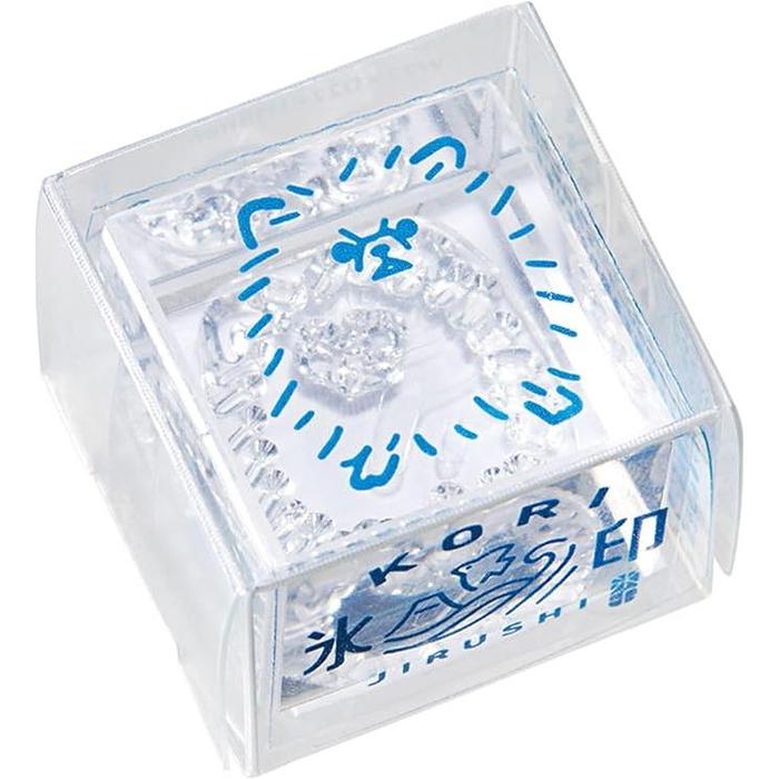 King Jim CLS22-020 Clear Stamp “Ice Print” – Small Size Transparent Acrylic Stamp (22 × 22 mm)