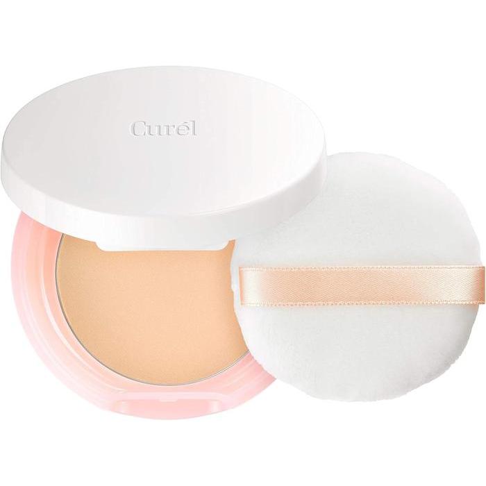 Curél Moist Skin Powder Foundation – Bright / Natural, 8g [Alcohol-free]