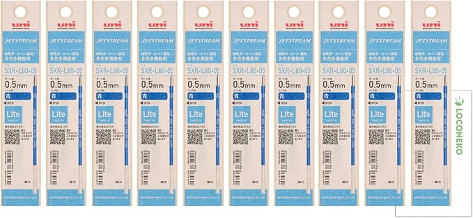 Mitsubishi Jetstream Lite Touch Ink SXR-L80-05 Ballpoint Pen Refills
