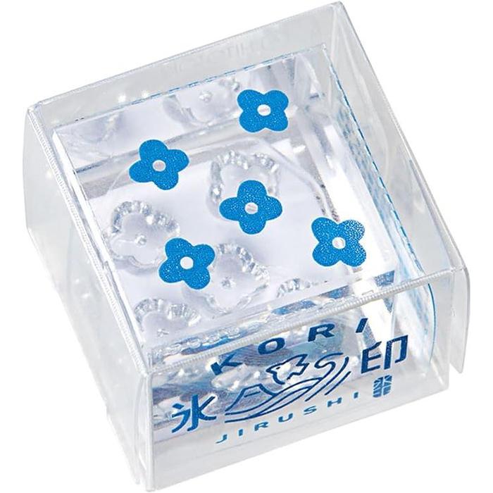 King Jim CLS22-020 Clear Stamp “Ice Print” – Small Size Transparent Acrylic Stamp (22 × 22 mm)