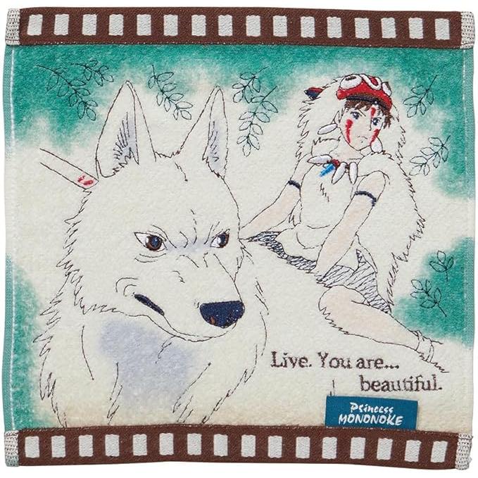 Marushin Studio Ghibli “Film Series” Mini Towel Handkerchief – Organic Cotton, 25 × 25 cm