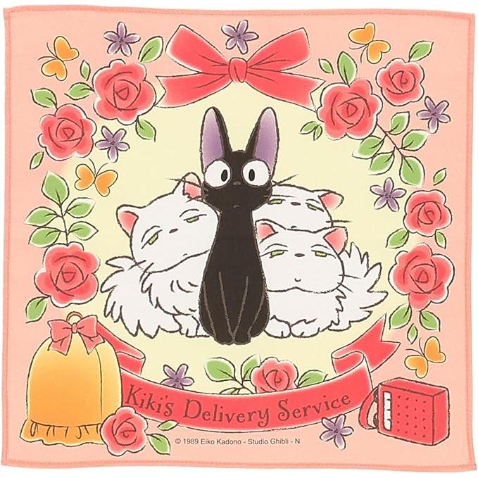 Marushin Studio Ghibli Handkerchief – Cotton Antibacterial Pocket Handkerchief 30 × 30 cm