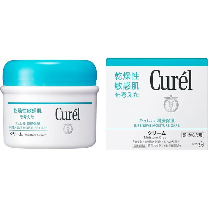 Curél Moisture Cream 90g – Ceramide Barrier Care for Dry & Sensitive Skin [Alcohol-free]