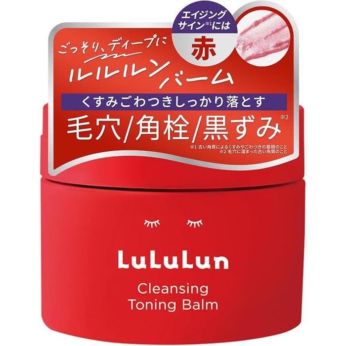 Lululun Cleansing Toning Balm Smooth Red – Pore-Cleansing Balm for Clear, Refined Skin [Alcohol-Free]