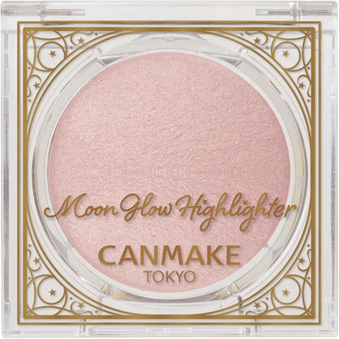 CANMAKE Moon Glow Highlighter – Baked Powder Highlighter, 3.7 g