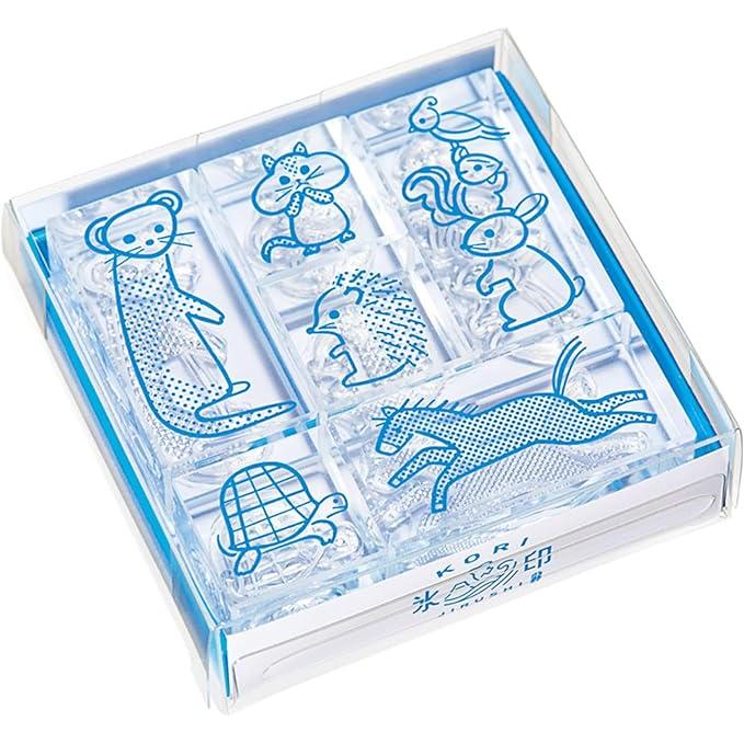 King Jim CLSS “Ice Mark” Transparent Stamp Set (6 Pieces)
