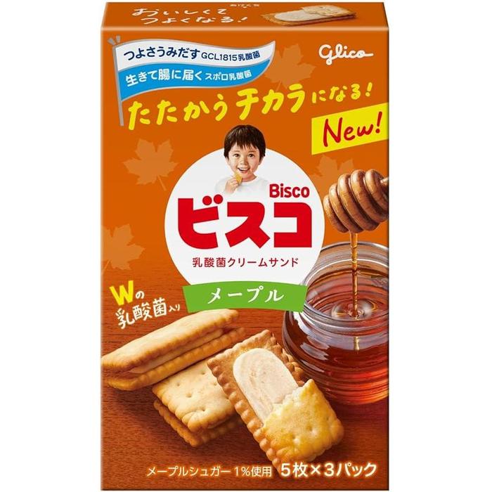 Glico Bisco Maple 15 Pieces