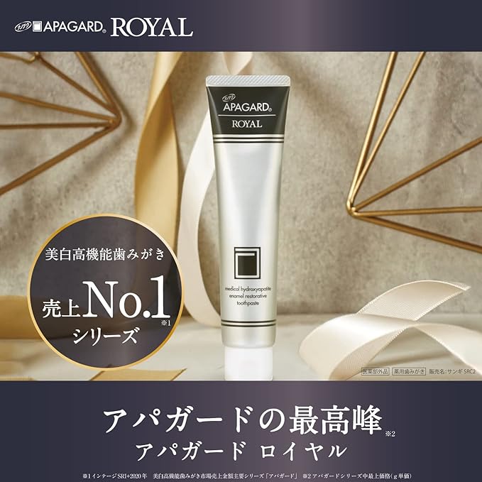 Apagard Royal Medicated Hydroxyapatite Toothpaste 135g [Alcohol-free]