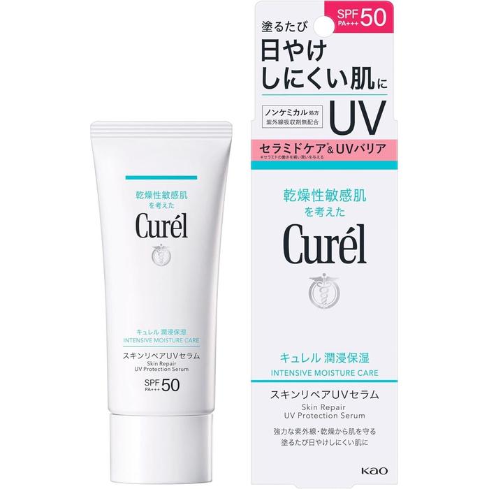 Curel Intensive Moisture Skin Repair UV Serum – SPF50 PA+++ 60g [Alcohol-free]
