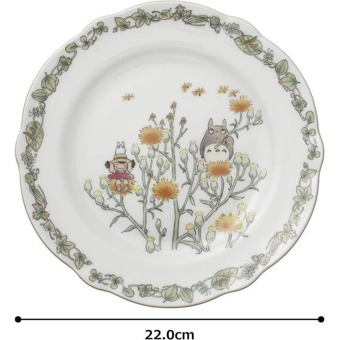 Noritake × My Neighbor Totoro Plate porcelain 22cm Mei and Totoro