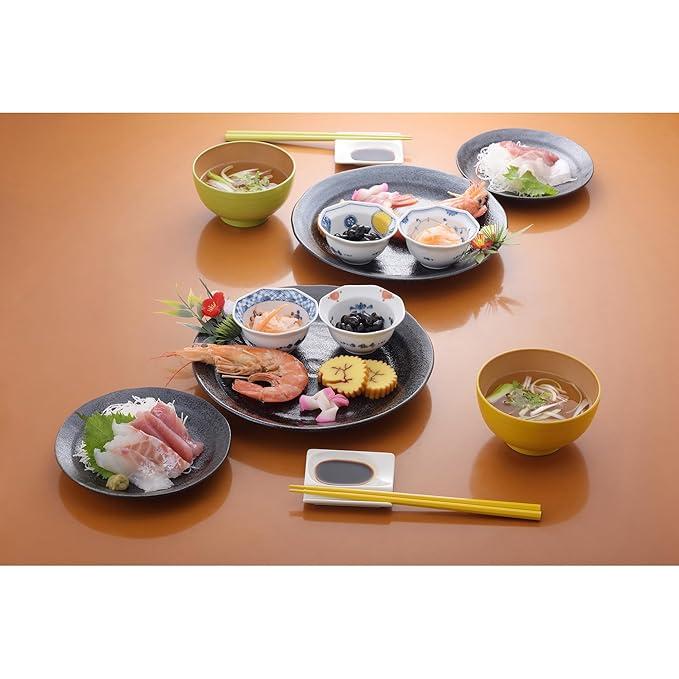 Yamax Wakasa Lacquer Chopsticks Set of 6 – Colorful Octagonal Japanese Chopsticks, Dishwasher Safe