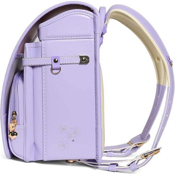 Amant Romantische Blume / Kleine Schleife Japanischer Randoseru Schulrucksack für Mädchen – Perlenfinish, 15L, Ultra Leichtgewicht