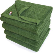 Imabari Face Towels – Green (Set of 4) 34 × 86 cm