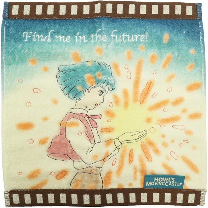 Marushin Studio Ghibli “Film Series” Mini Towel Handkerchief – Organic Cotton, 25 × 25 cm